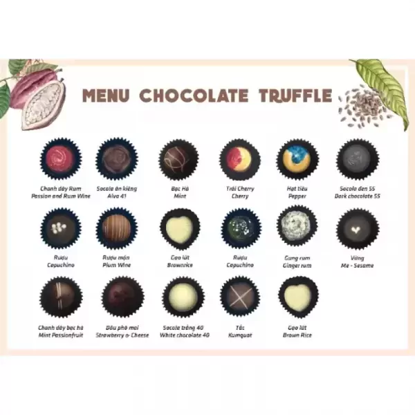 HỘP CHOCOLATE TRUFFLE NGON KHÓ CƯỠNG - Simple